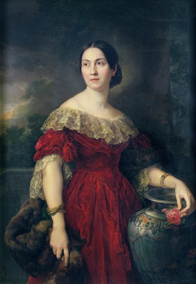 Mrs Aaron Vail (Emilie Salles) 1842 by Vicente Lopez y Portana